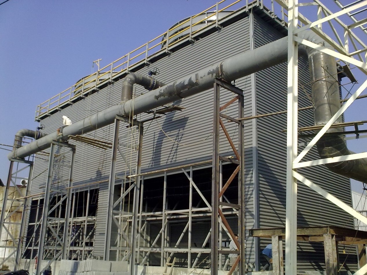 工业高温横流冷却塔